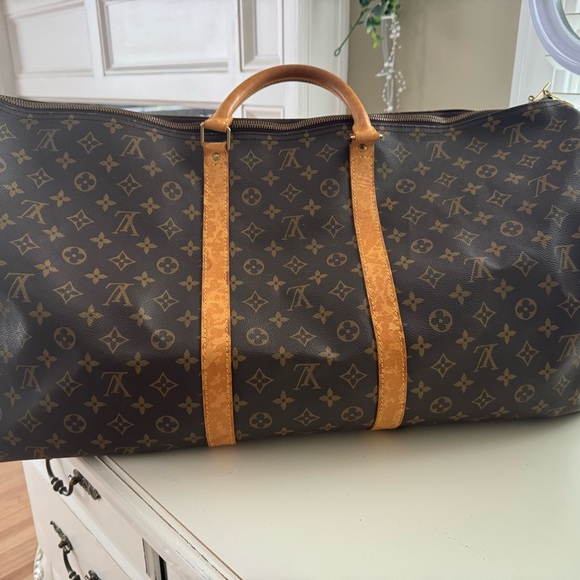 Hand painted Louis Vuitton Duffle/Weekender bag - Picture 4 of 5